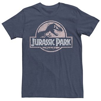 Men's Jurassic Park Peach Distressed Logo Tee