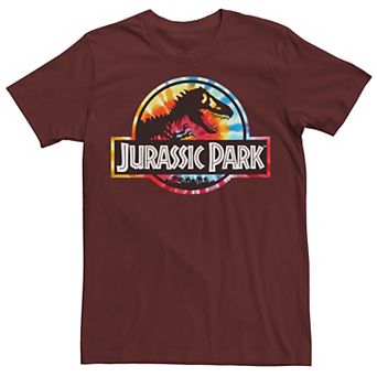 Men's Jurassic Park Tie Dye Circle Logo Tee