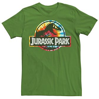 Men's Jurassic Park Tie Dye Circle Logo Tee