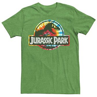 Men's Jurassic Park Tie Dye Circle Logo Tee