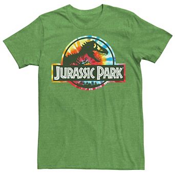 Men's Jurassic Park Tie Dye Circle Logo Tee