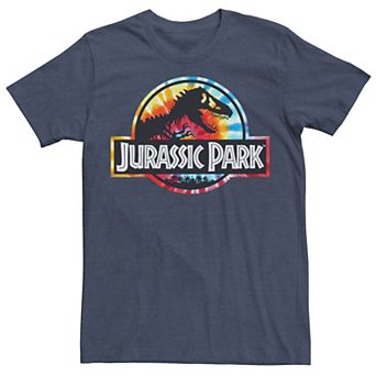 Men's Jurassic Park Tie Dye Circle Logo Tee