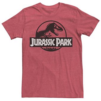 Men's Jurassic Park Basic Black & White Logo Tee