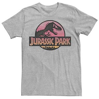 Men's Jurassic Park Turquoise Safari Circle Logo Tee