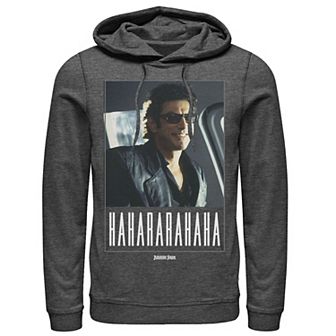 Men's Jurassic Park Ian Malcolm Hahararahaha Hoodie