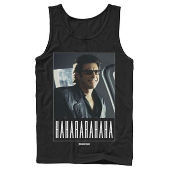Men's Jurassic Park Ian Malcolm Hahararahaha Tank Top