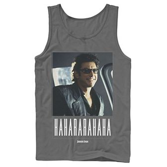 Men's Jurassic Park Ian Malcolm Hahararahaha Tank Top