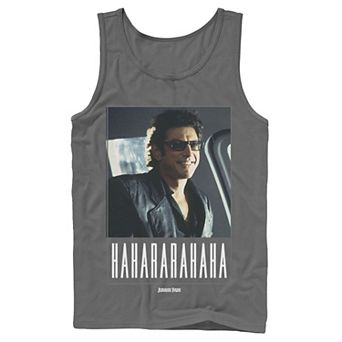 Men's Jurassic Park Ian Malcolm Hahararahaha Tank Top