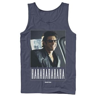 Men's Jurassic Park Ian Malcolm Hahararahaha Tank Top