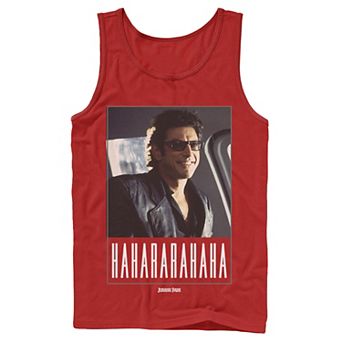 Men's Jurassic Park Ian Malcolm Hahararahaha Tank Top
