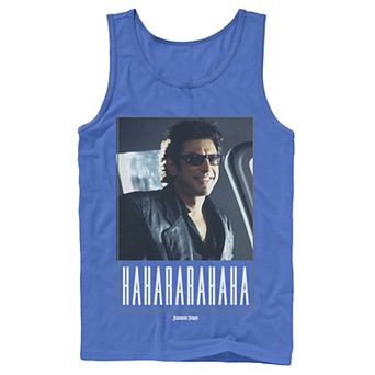 Men's Jurassic Park Ian Malcolm Hahararahaha Tank Top
