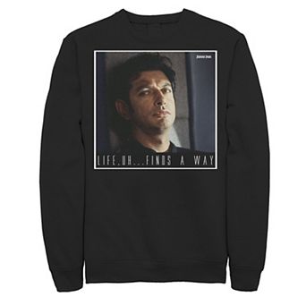 Men's Jurassic Park Ian Malcolm Life Finds A Way Sweatshirt