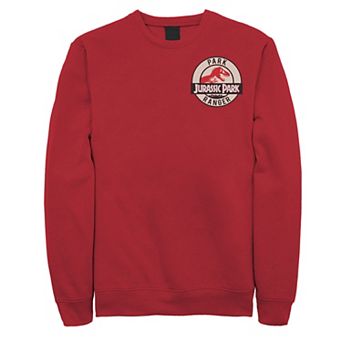Men's Jurassic Park Ranger Logo Tan Badge Fleece