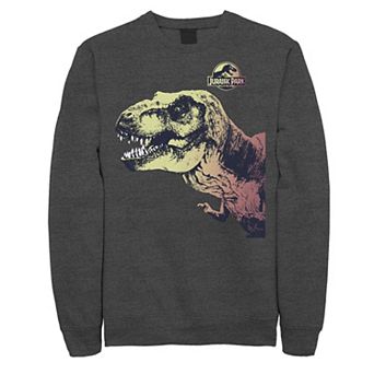 Men's Jurassic Park T-Rex Sunset Color Fil In Sweatshirt