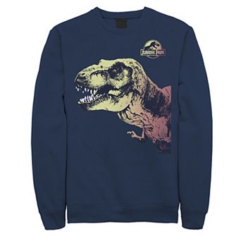 Men's Jurassic Park T-Rex Sunset Color Fil In Sweatshirt