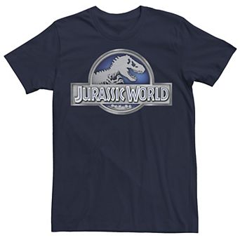 Men's Jurassic World Classic Metal Coin Logo Tee