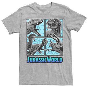 Men's Jurassic World Dinosaur Portrait Panel Tee