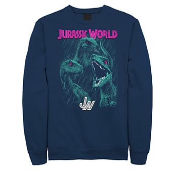 Men's Jurassic World Two Raptors Neon Glow Squad Sweatshirt