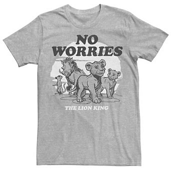 Disney's The Lion King Live Action Men's No Worries Group Shot Tee