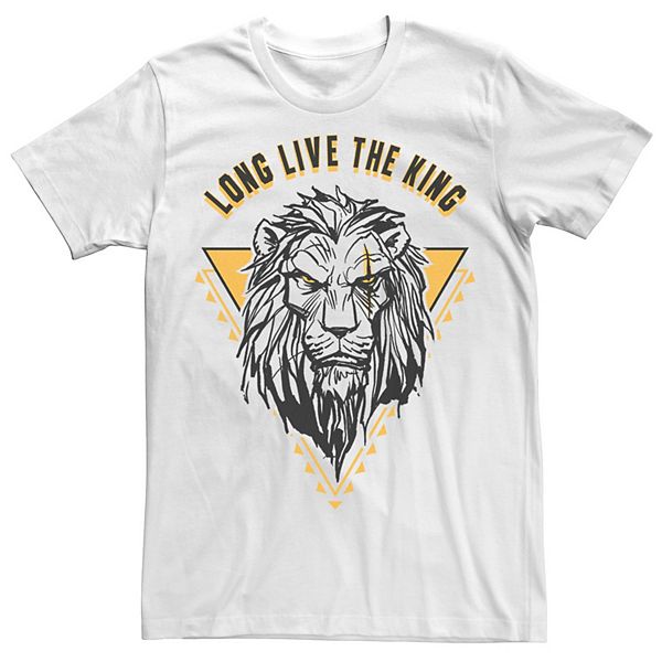 Men's Disney The Lion King Live Action Scar Long Live The King Tee