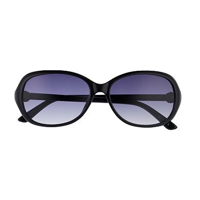 Women's Apt. 9® 57mm Oval Sunglasses with Metal Twist Detail