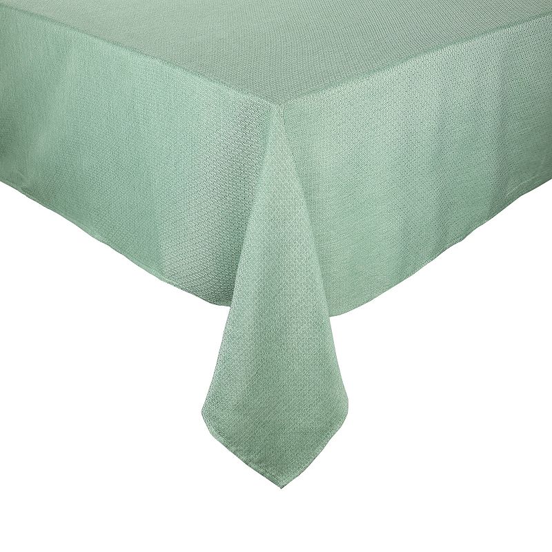 83327401 Food Network Easy-Care Woven Tablecloth, Med Green sku 83327401