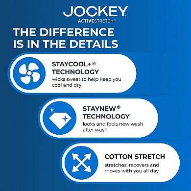 Men's Jockey® 3-Pack ActiveStretch™ 4" Boxer Brief