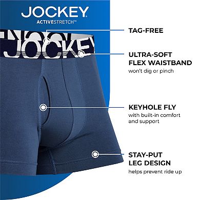 Men's Jockey® 3-Pack ActiveStretch™ 4" Boxer Brief