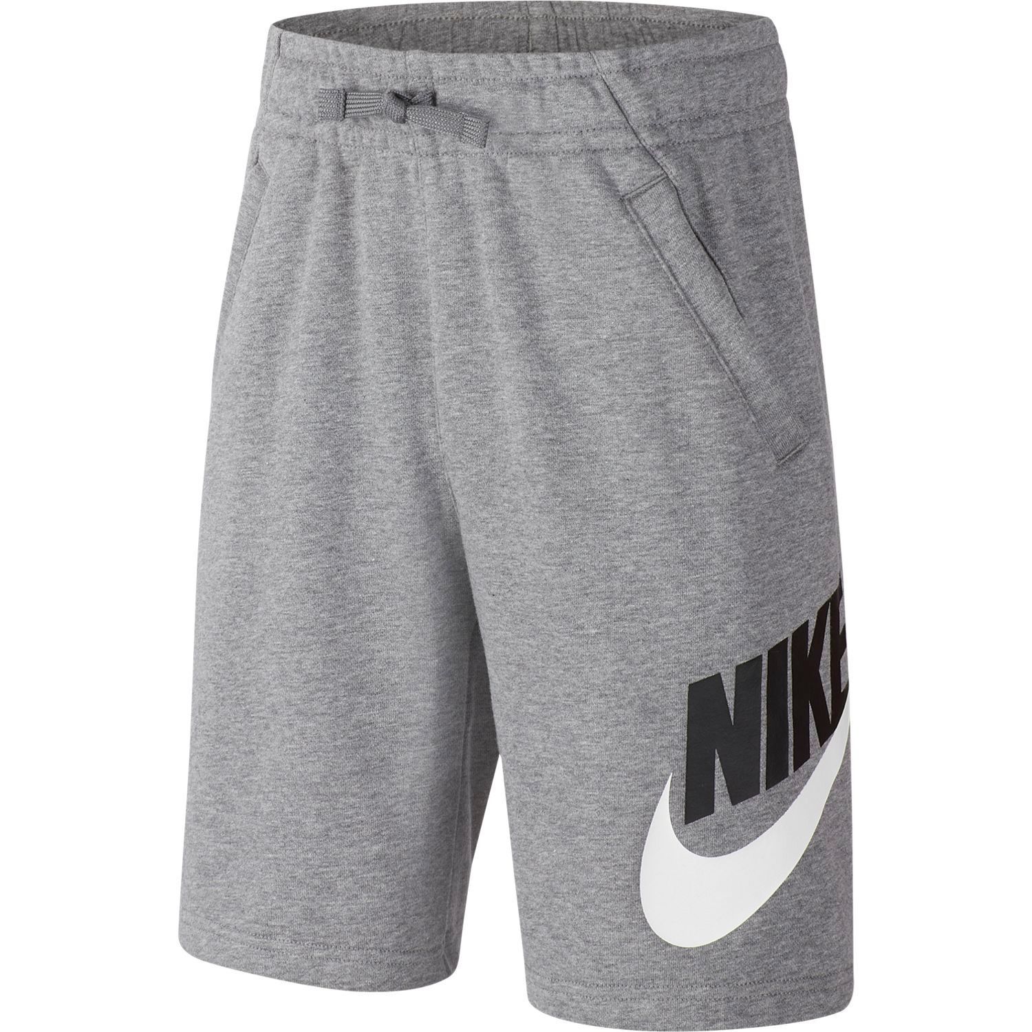nike grey shorts fleece