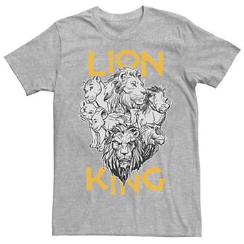 Disney's The Lion King Live Action Men's Stacked Group Shot Portrait Tee