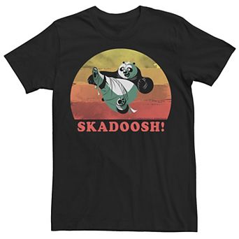Men's Kung Fu Panda Skadoosh! Retro Circle Portrait Tee