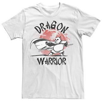 Men's Kung Fu Panda Dragon Warrior Action Pose Portrait Tee
