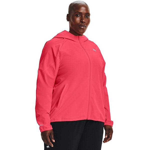 Women's plus size store under armour jacket