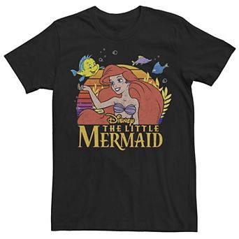 Disney's The Little Mermaid Ariel Flounder Men's Logo Tee