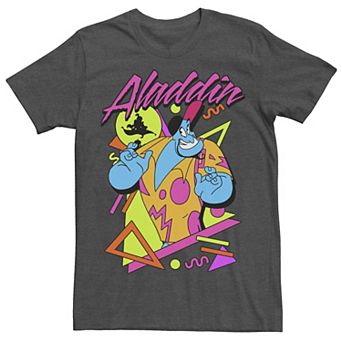 Men's Disney's Aladdin Genie In A Shirt Retro Abstract Tee