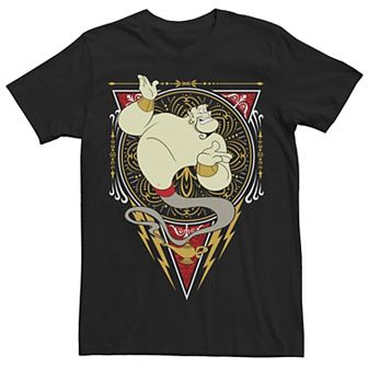 Disney's Aladdin Genie Men's Golden Circle Portrait Tee