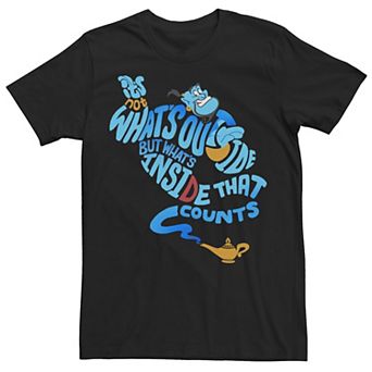 Disney's Aladdin Men's Genie Out Bottle Quote Tee