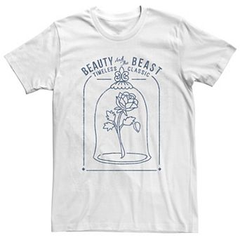 Disney's Beauty & The Beast Classic Rose Glass Men's Tee