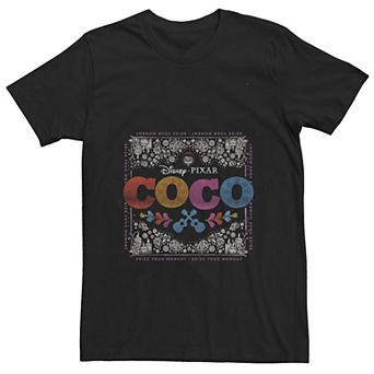 Disney / Pixar's Coco Men's Colorful Square Floral Miguel Tee
