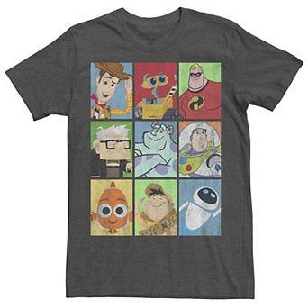 Disney / Pixar Men's Epic Boxed Up Line Up Character Tee