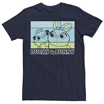 Disney / Pixar's Toy Story 4 Duck & Bunny Men's Retro Style Poster Tee