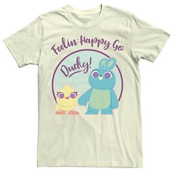 Disney / Pixar's Toy Story Ducky and Bunny Men's Feeling Happy Go Ducky Tee