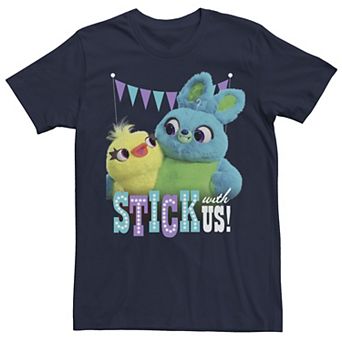 Disney / Pixar's Toy Story 4 Ducky & Bunny Men's Stick With Us Tee