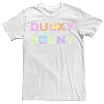 Disney / Pixar's Toy Story 4 Ducky & Bunny Men's Colorful Names Logo Tee