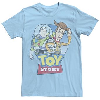 Disney / Pixar's Toy Story Buzz Lightyear & Woody Men's Movie Logo Tee
