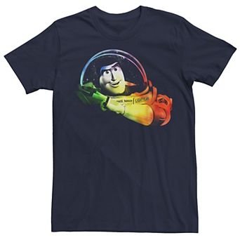 Disney / Pixar's Toy Story Buzz Lightyear Men's Rainbow Style Tee