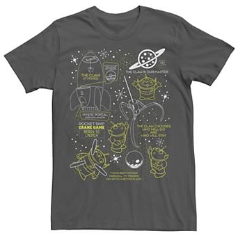 Disney / Pixar's Toy Story Aliens Men's Claw Master Map Tee