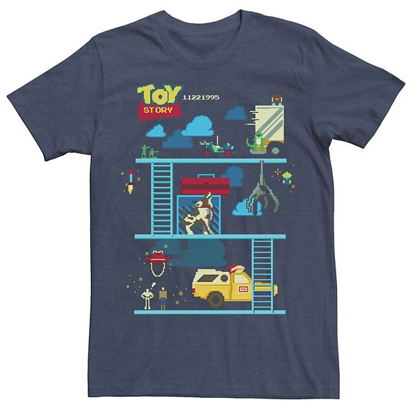 Men's Disney / Pixar Toy Story 8-Bit Classic Game Tee