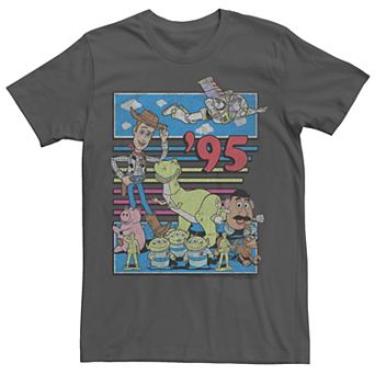 Disney / Pixar's Toy Story Men's 95 Retro Distressed Colorful Tee