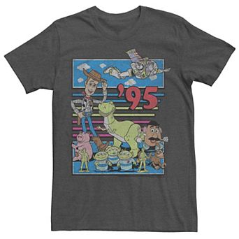 Disney / Pixar's Toy Story Men's 95 Retro Distressed Colorful Tee